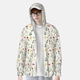 thumbnail image 3 of Fotbe Mini Wildflower Watercolor Men's Women's UPF 50+ Sun Protection Jacket Hooded Cooling Shirt with Pockets Hiking Outdoor Performance-, 3 of 8