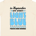 thumbnail image 4 of Inktastic In September We Wear Light Blue Prostate Cancer Awareness Boys or Girls Toddler T-Shirt, 4 of 5