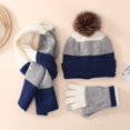 thumbnail image 2 of Girl Winter Hat Gloves Scarf Set, Warm Beanie Knit Scarf Mittens Set Christmas Gift for Boys and Girls, 2 of 5