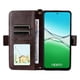 thumbnail image 2 of For Oppo A5 5G / 4G Leather Case Magnetic Closure Wallet Stand Phone Cover with Crossbody Strap Brown, 2 of 5