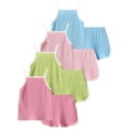 thumbnail image 4 of Fdqin Girls Summer Clothes 8 Pcs Cami Tank Top and Shorts Beach Sets Casual Summer Outfits for Kid Red Green Pink Blue 6 Years, 4 of 8