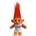 thumbnail image 1 of Lucky Troll Dolls, Vintage Troll Dolls Cromático Adorable para colecciones, proyectos escolares, artes y manualidades, regalos de fiesta, cabello naranja de 7.5 pulgadas de alto (incluye la longitud d, 1 of 4
