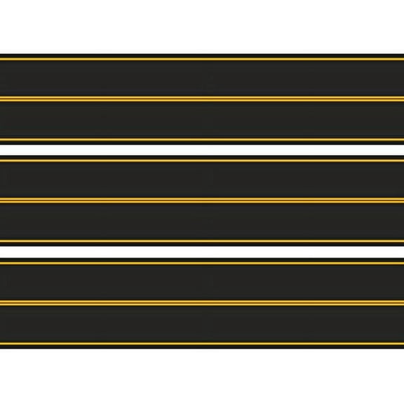 Whimsical Practicality's Yellow Street road roadway Edible Cake Topper 3 Strips 2.5x10 inchs on size