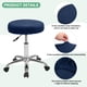thumbnail image 2 of Uxcell 4-Pack Fundas Redondas para Taburetes de Bar, para Cojín de Taburete de Terciopelo Lavable de 12-14 Pulgadas con Bandas Elásticas [Azul Marino], 2 of 7