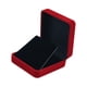 thumbnail image 4 of Caja de exhibición de terciopelo, soporte de exhibición de colección, caja de regalo, broches, estuche de almacenamiento versátil, organizador de joya Rojo Negro, 4 of 8