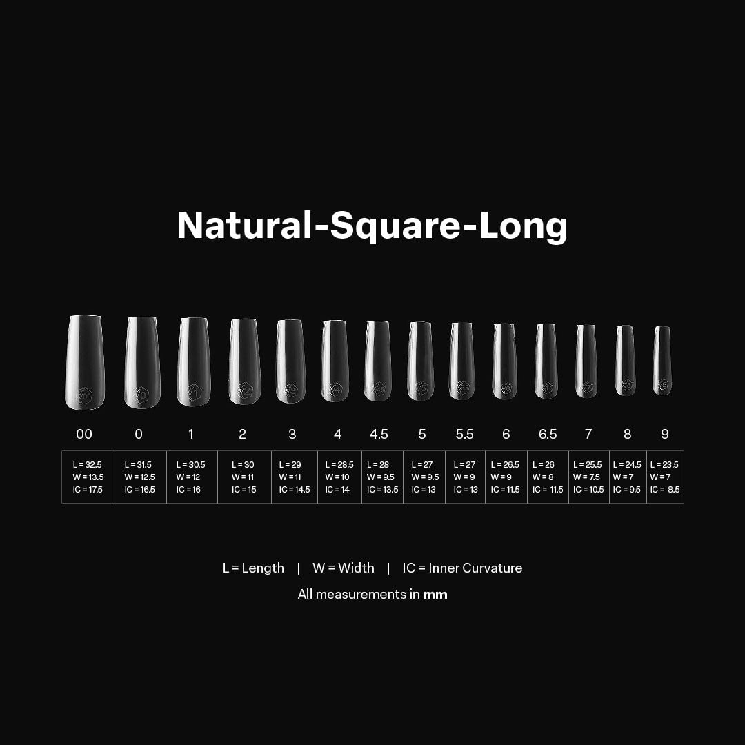 Apres Gel X Tip Box 2.0 (NATURAL, SQUARE, LONG)