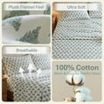 thumbnail image 3 of True North by  Cotton Sheet Set Cozy Print 100% Cotton Flannel Sheets Bedding Set, Oversized Sheets, Deep Pocket Fits Up to 12" Mattress Full Bed Sheets Full Ikat Tree 4 Piece, 3 of 7