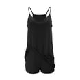 thumbnail image 6 of WQNVRNR Girls Strappy Jumpsuit- Backless Sleeveless Tennis Dress V-Neck Casual Athletic Romper Black Size 14, 6 of 9