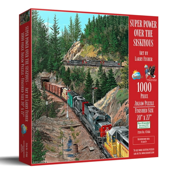 SUNSOUT INC - Super Power over the Siskiyous - 1000 pc Jigsaw Puzzle by Artist: Larry Fisher - MPN # 45466