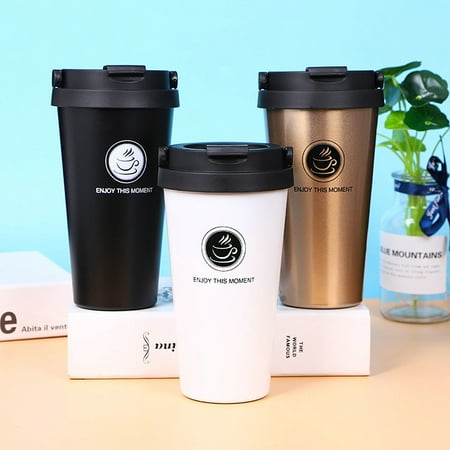 

Hesroicy 500ml Thermal Bottle BPA Free Leakproof 304 Stainless Steel Double Layer Vacuum Insulated Tumbler Office Supply