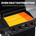 thumbnail image 4 of Feasto 4-Burner Propane Gas Grill with Side Sear Burner, 49500 BTU, 563 Sq.In., Cabinet Storage, 4 of 11