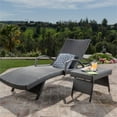thumbnail image 5 of Noble House Salem Outdoor Wicker Adjustable Chaise Lounge with Arms, 5 of 13