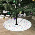 thumbnail image 2 of FMSHPON Abstract Triangles Xmas Christmas Tree Skirt Stand Mat for Holiday Party Decoration Indoor Outdoor 48 inches, 2 of 3