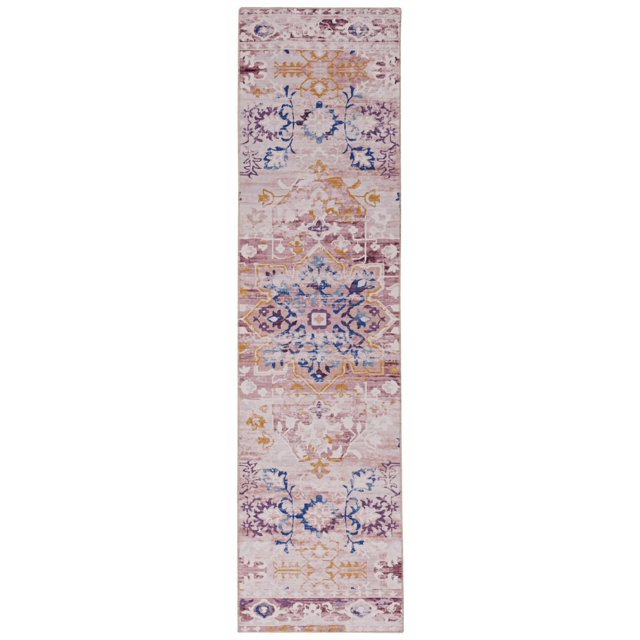 Micah 2' x 8' Washable Runner, Ivory and Gold