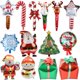 thumbnail image 2 of Globos navideños, Papá Noel, muñeco de nieve, alce, árbol de Navidad, caja de regalo, globo de papel de aluminio para Navidad 2023, decoraciones para fiestas de Año Nuevo, juguete para niños, 2 of 5