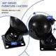 thumbnail image 4 of Ruedas de bola Uxcell, ruedas de muebles giratorias con freno/Placa superior giratoria/Montaje de tornillo/destornillador de 1.5 pulgadas negro, 4 of 7