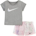 thumbnail image 2 of Nike G Df Tie Dye Short Set Girls Clothing Set Size 2T, Color: Multi-Color, 2 of 2