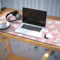 thumbnail image 3 of Long Mouse Pads for Desk,Pink Halloween Ghosts Desk Mats on Top Of Desks, Desk Mouse Pad Extra Large with 3mm Non-Slip Base and Stitched Edge for Gaming,Office,Work,Home 35.4x15.7in, 3 of 5