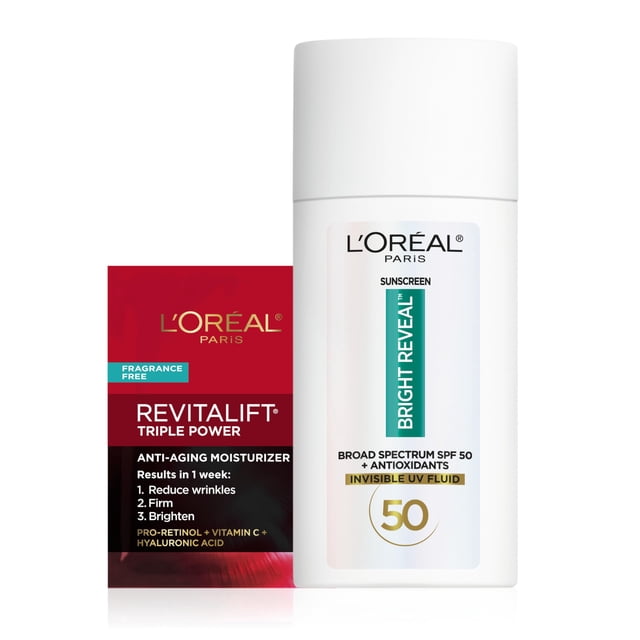 Loción de protección solar L'Oreal Paris Bright Reveal SPF 50 50 ml