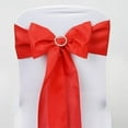 thumbnail image 5 of Efavormart 25 PCS RED Polyester Chair Sashes Tie Bows for Wedding Events Decor Chair Bow Sash Party Decor Supplies - 6x108", 5 of 6