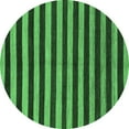 thumbnail image 1 of Ahgly Company Indoor Round Abstract Emerald Green Modern Area Rugs, 8' Round, 1 of 4