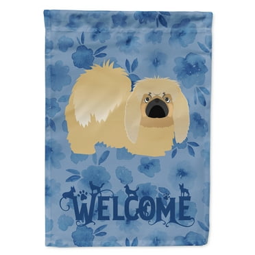 Pekingese Welcome Garden Flag