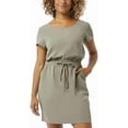 thumbnail image 2 of 32 Degrees Women's Casual Twill Keyhole Back Dress, Green Shadow, 2 of 2