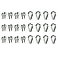 thumbnail image 1 of 24 Pcs M3 1/8" Abrazaderas de Cable U-Bolt para Aparejo de Cuerda de Alambre Sistema de Barandilla, 1 of 6