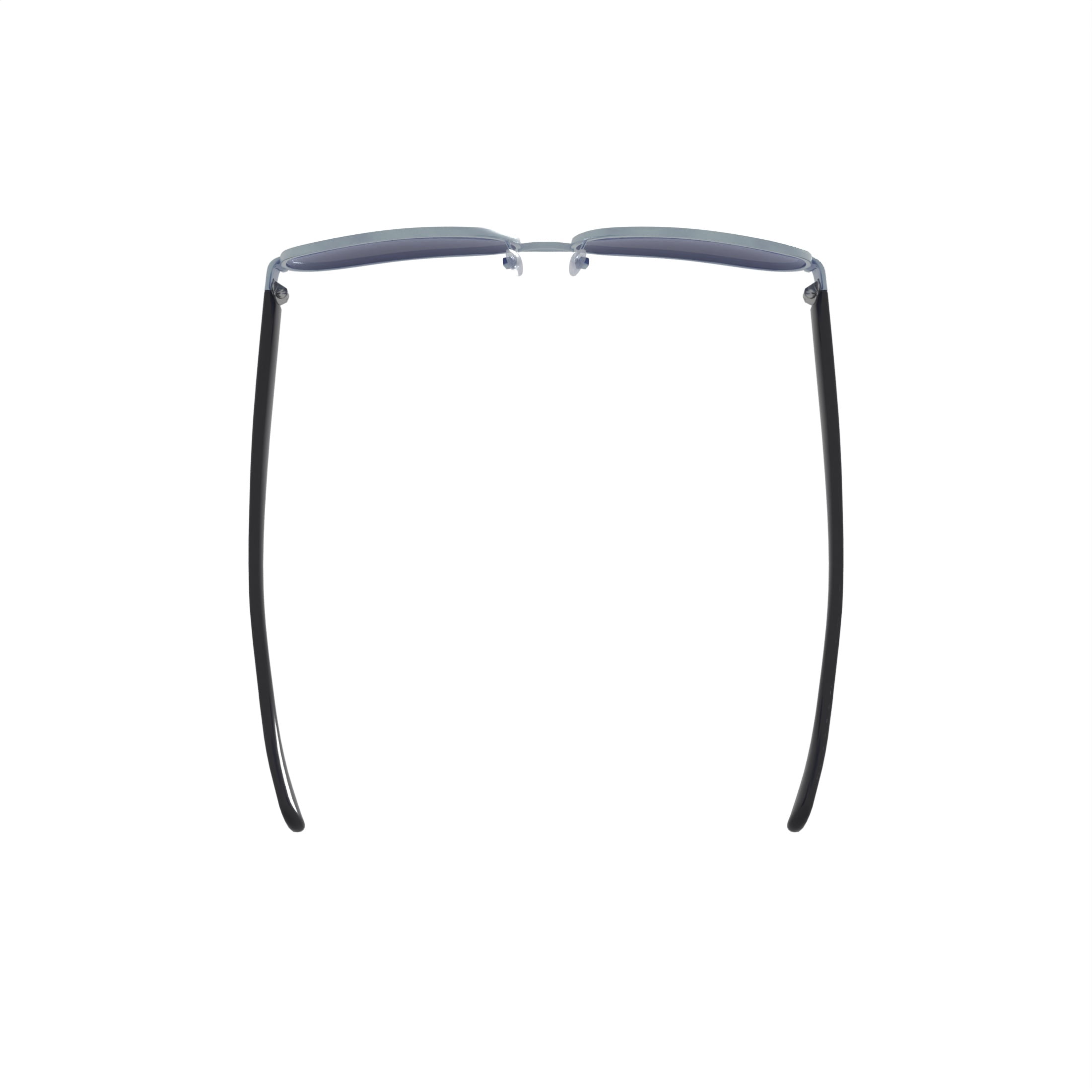 COACH 59 mm HC7115 Silver Frame/Dark Gray Gradient Lens One 