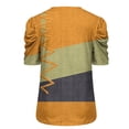thumbnail image 4 of Fiudx Camisas de Mujer Mujer Moda Casual Manga Corta Suelta Camiseta Blusa Tops, 4 of 5