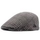 thumbnail image 1 of Boina a cuadros para hombre, gorra británica, gorra gruesa y cálida para otoño e invierno, estilo Newsboy., 1 of 5