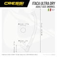 thumbnail image 5 of Cressi Alpha Ultra Dry Snorkel, Black/Pink, 5 of 6