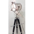 thumbnail image 2 of Vintage Nautical Theatre Searchlight Black Tripod Spot Light Studio Floor Lamp, 2 of 4