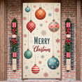 thumbnail image 4 of Decorative Design Christmas Banner Colorful Ornaments Holiday Decoration Winter Scene for Christmas Party Holiday Celebration Indoor Events, 4 of 9
