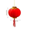 thumbnail image 7 of Flocking Small Bell Pepper Chinese Traditional Lantern Round Lanterns Home Ornament Chinese Festival Lanterns Red Lantern Mini Lantern Wedding Lights Flocking Cloth Christmas, 7 of 7
