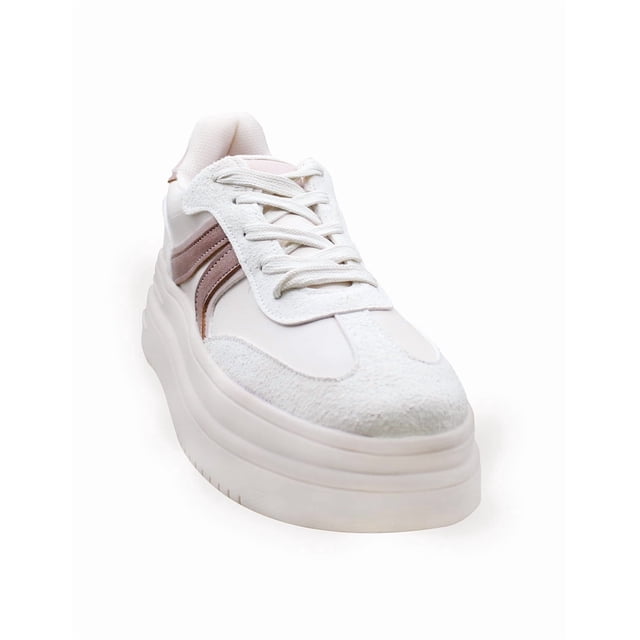 TENIS CASUAL DE MUJER SINTETICO LATTE MARCA LEON 160