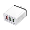 thumbnail image 1 of QC3.0 Cargador rápido de pared 3 USB multipuerto 5V / 9V / 12V Cargador inteligente para teléfono de viaje 3 puertos Enchufe de EE. UU. kenally DZ5231-01B, 1 of 2