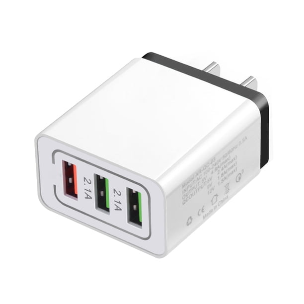 QC3.0 Cargador rápido de pared 3 USB multipuerto 5V / 9V / 12V Cargador inteligente para teléfono de viaje 3 puertos Enchufe de EE. UU. Advancent DZ5231-01B