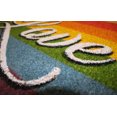 thumbnail image 3 of Pride Together Coir Doormat, Love Rainbow Colorful Entrance Front Door Rug, Indoor/Outdoor Non-Slip Entryway Mats 18"x28" - Rainbow Love Rectangle, 3 of 5