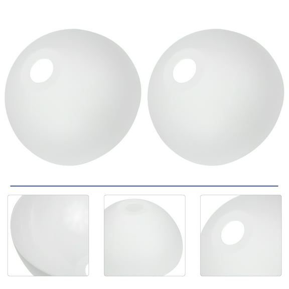 White PE Lamp Shade for Home Use Simple Design Table Lamp Cover 2 Pieces