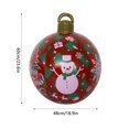 thumbnail image 3 of Bola navideña inflable de PVC de 24 pulgadas, bola grande decorada para exteriores, adornos navideños de Año Nuevo, bolas de decoración navideña, 3 of 5