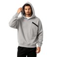 thumbnail image 4 of THNCYX Hoodies For Men With Zipper Chest Pocket Long Sleeve Top Loose Fit Casual Street Style Soft Mens Sweatshirt Fall Outfits S-2XL, 4 of 8