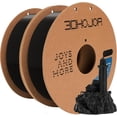 thumbnail image 1 of 3D Printing Filament Basic PLA Filament Bundle 1.75mm 1kg*2 Cardboard Spool Dimensional Accuracy +/- 0.03 mm Fit Most 3D FDM Printer -Black, 1 of 7
