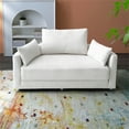 thumbnail image 2 of Foldable Sleeper Sofa Bed,Floor Sofa Chair Bed,Adjustable Futon Sofa Folding Lazy Sofa Couch for Living Room/Bedroom,Beige, 2 of 5
