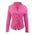 thumbnail image 3 of Casual Blazers for Women 2025 Long Sleeve Textured Open Front Notch Collar Business Casual Work Office Jacket, 3 of 5