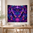 thumbnail image 5 of Moth and Moon Phases Against Cosmic Sky, Mystical Gothic for Dark Art Lovers, Psychedelic Decor Art, Halloween Gift, Tapestry Wall Hanging for Bedroom and Living Room, 5 of 7