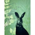 thumbnail image 2 of Rice, Trudy 15x18 Black Ornate Wood Framed with Double Matting Museum Art Print Titled - Cheeky Rabbit, 2 of 4