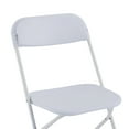thumbnail image 6 of Folding Chair Set Of 4, Foldable Garden Chair, Outdoor Picnic Chair, Weatherproof White Chair, Picnic Chairs for 4 Person, Portable Folding Chairs - White, 6 of 9