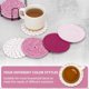 thumbnail image 5 of Posavasos de 8 Piezas para Escritorio, Posavasos para Bebidas, Posavasos Absorbentes para Mesa de Café, Posavasos Lindos, 5 of 5
