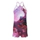 thumbnail image 4 of Conjunto de pijama de poliéster con tirantes finos y estampado de moda para mujer, 4 of 9